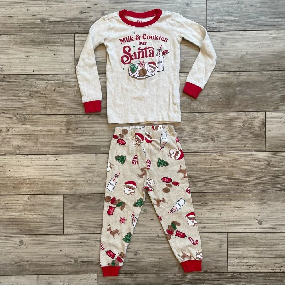 The Children’s Place | Milk And Cookies Snug Fit Cotton Pajamas | Size: 3T